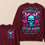 Grumpy Old Bitches Club Lifetime Member No Rules. No Filters. Don't Test Me Custom Your Year Sweatshirt