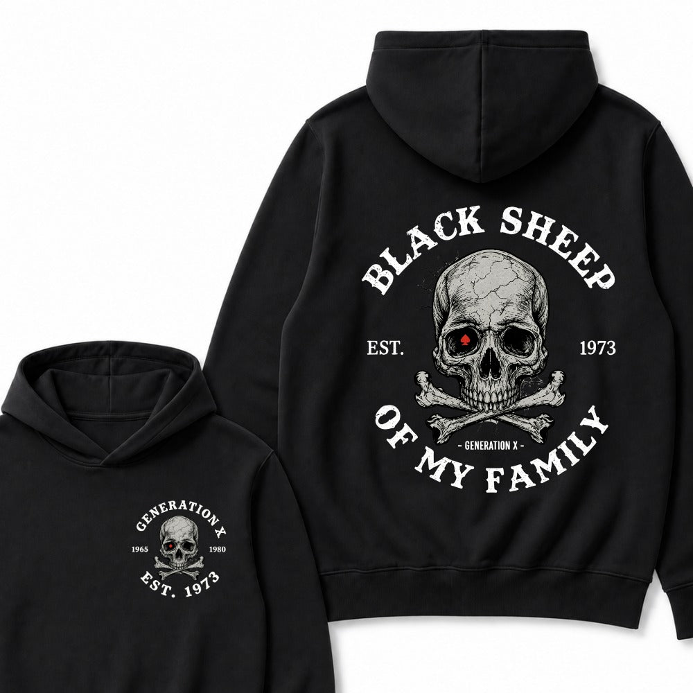 Custom Your Year Black Sheep Of My Family Generation X EST.Year Hoodie