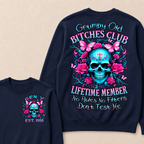 Grumpy Old Bitches Club Lifetime Member No Rules. No Filters. Don't Test Me Custom Your Year Sweatshirt