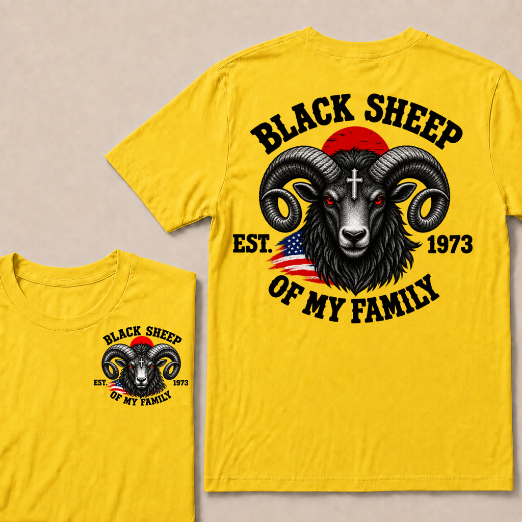 Custom Your Year Black Sheep Of My Family T-shirt