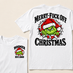 Merry-Fuck Off Christmas  Boomer Est. Year T-shirt
