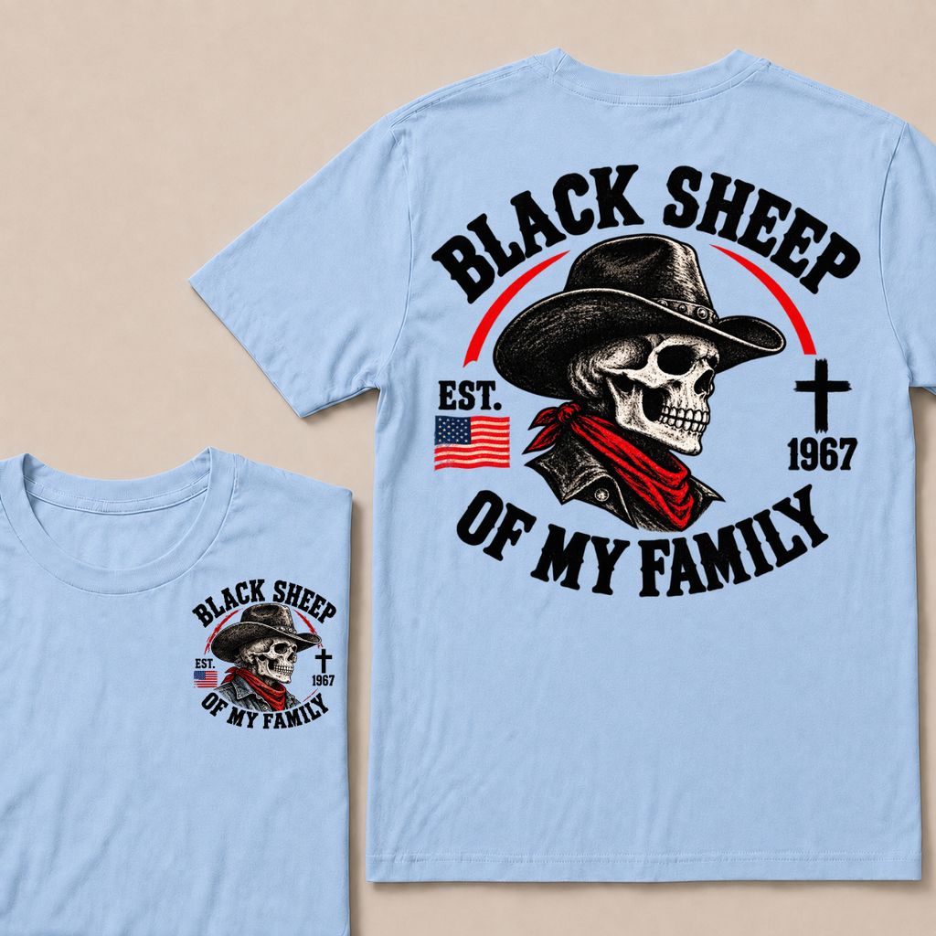 Custom Your Year Black Sheep Of My Family T-shirt