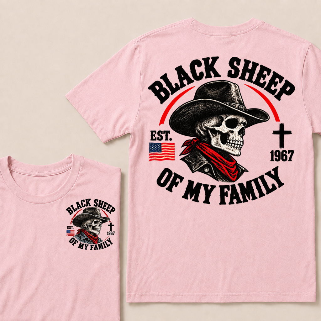 Custom Your Year Black Sheep Of My Family T-shirt