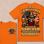I'm A Grumpy Old Man. My Level Of Sarcasm Depends On Your Level Of Stupidity Boomer · Est. Year Tee