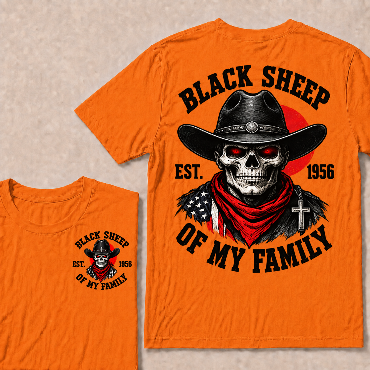 Custom Your Year Black Sheep Of My Family T-shirt