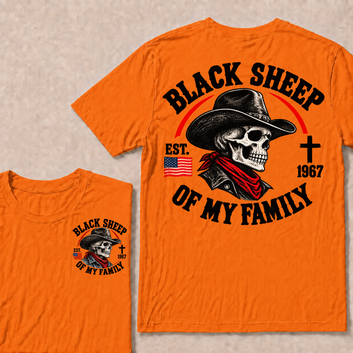 Custom Your Year Black Sheep Of My Family T-shirt
