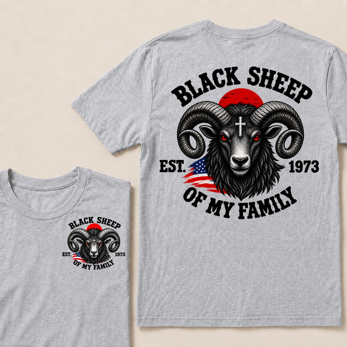 Custom Your Year Black Sheep Of My Family T-shirt
