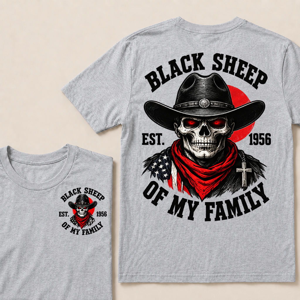 Custom Your Year Black Sheep Of My Family T-shirt