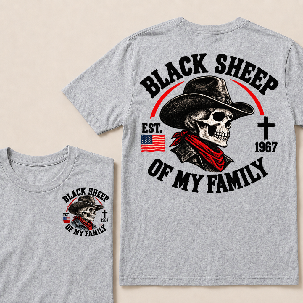 Custom Your Year Black Sheep Of My Family T-shirt