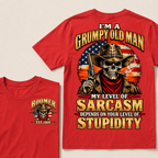 I'm A Grumpy Old Man. My Level Of Sarcasm Depends On Your Level Of Stupidity Boomer · Est. Year Tee
