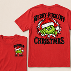Merry-Fuck Off Christmas  Boomer Est. Year T-shirt