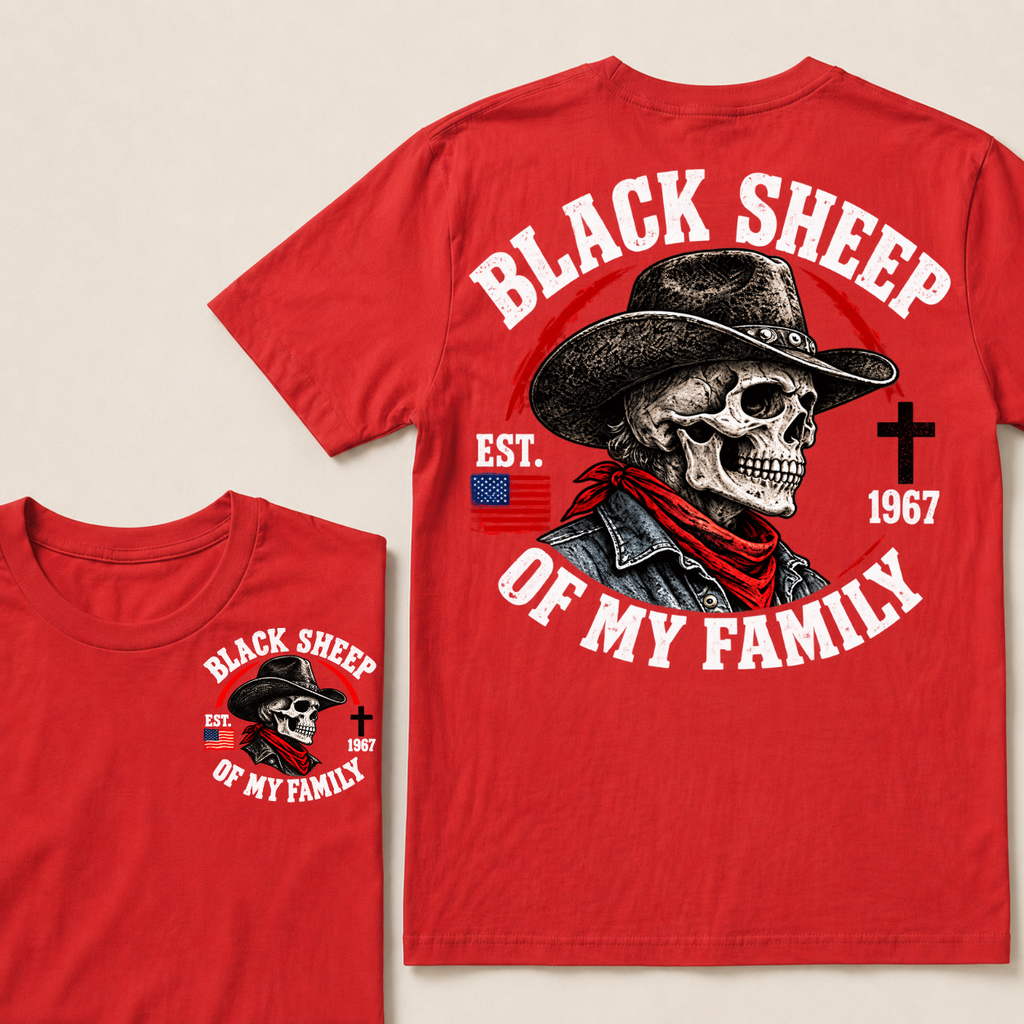 Custom Your Year Black Sheep Of My Family T-shirt