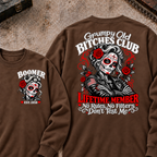 Grumpy Old Bitches Club Lifetime Member No Rules No Filters Don't Test Me Custom Your Year Sweatshirt