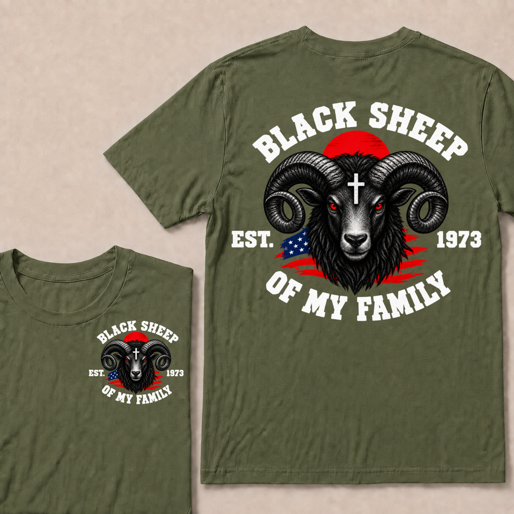 Custom Your Year Black Sheep Of My Family T-shirt