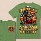 I'm A Grumpy Old Man. My Level Of Sarcasm Depends On Your Level Of Stupidity Boomer · Est. Year Tee