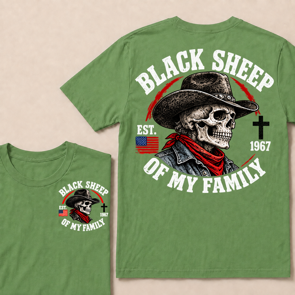 Custom Your Year Black Sheep Of My Family T-shirt