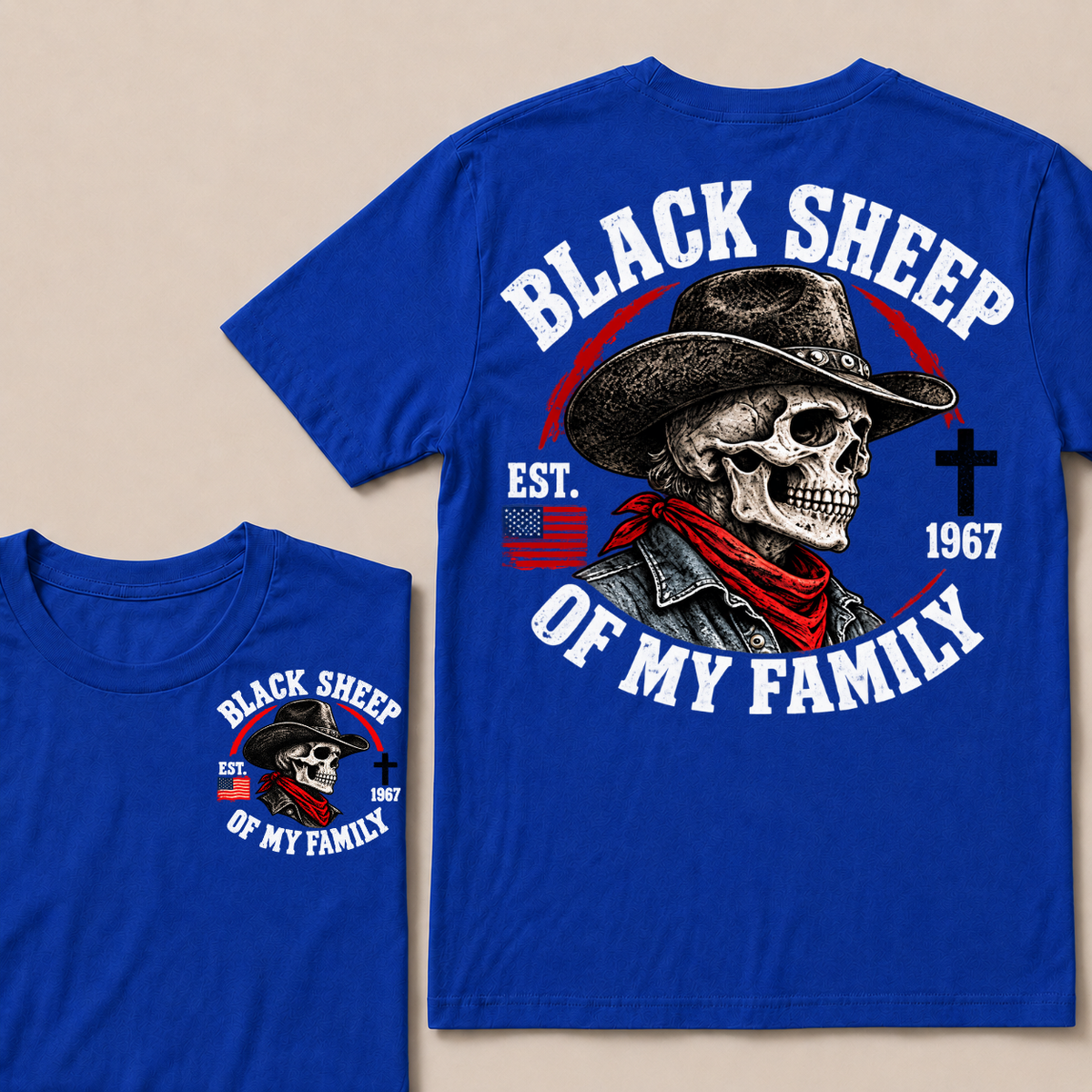 Custom Your Year Black Sheep Of My Family T-shirt