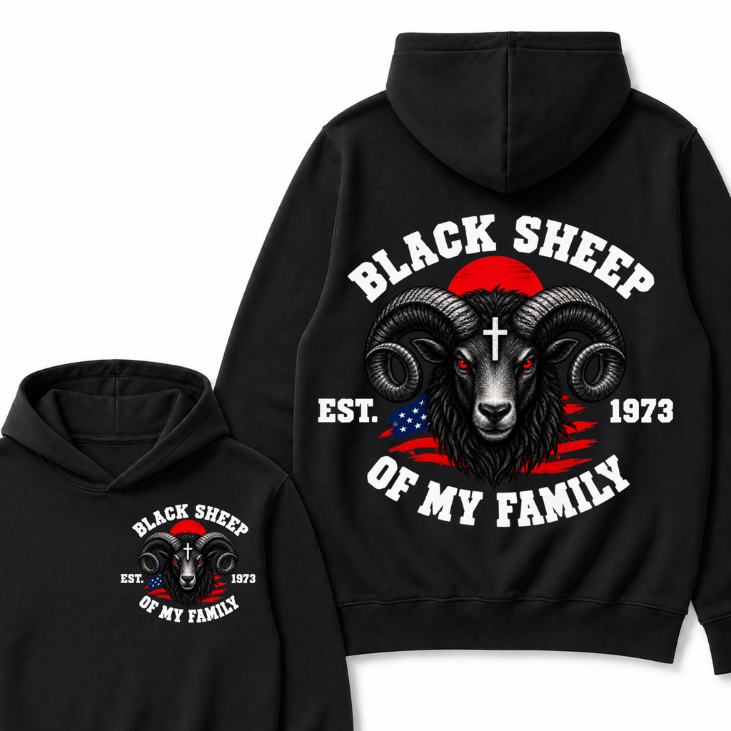 Custom Your Year Black Sheep Of My Family  Hoodie