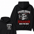 Boomer EST.Year Cigars Solve Most Of My Problems Bourbon Does The Rest  Hoodie