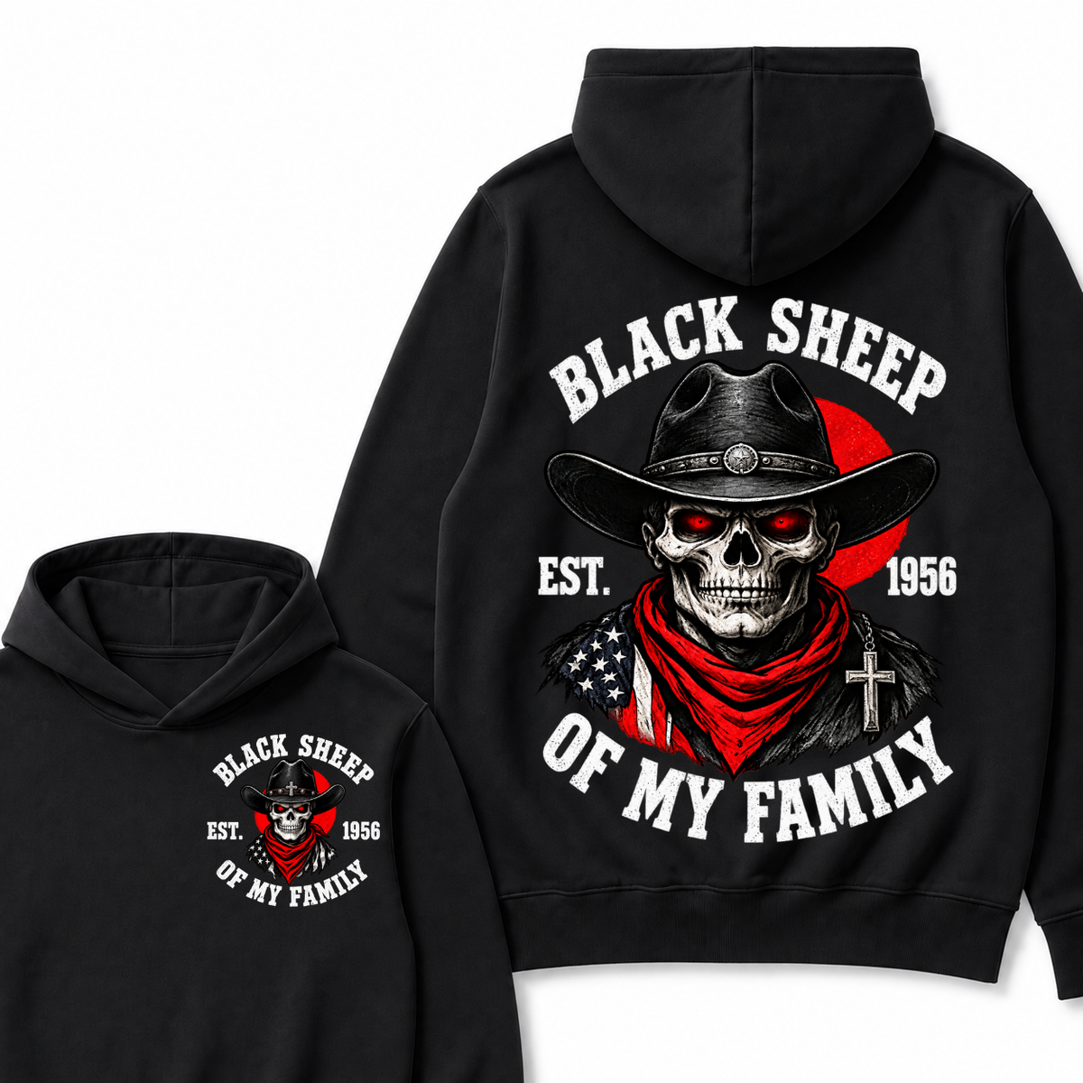 Custom Your Year Black Sheep Of My Family  Hoodie