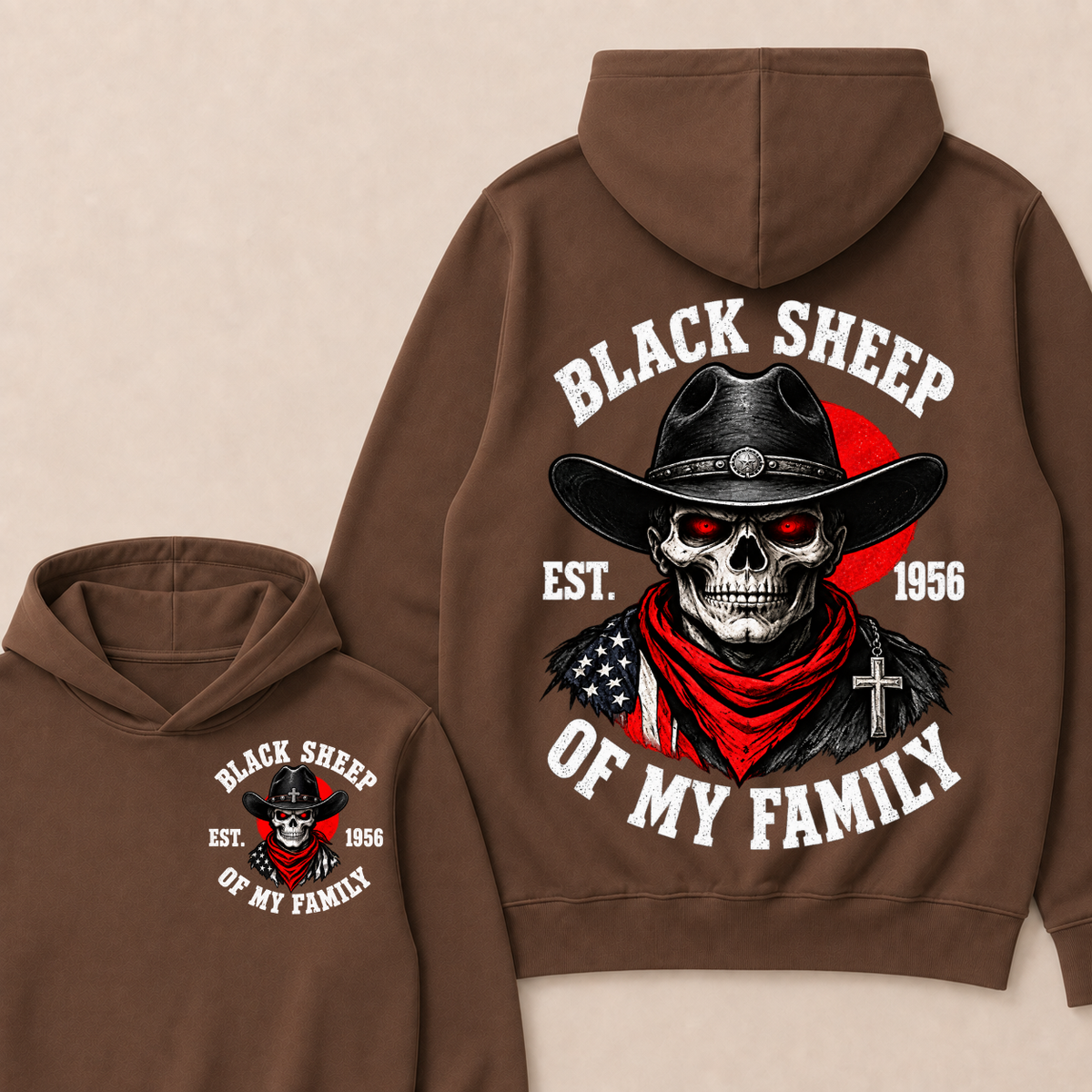 Custom Your Year Black Sheep Of My Family  Hoodie