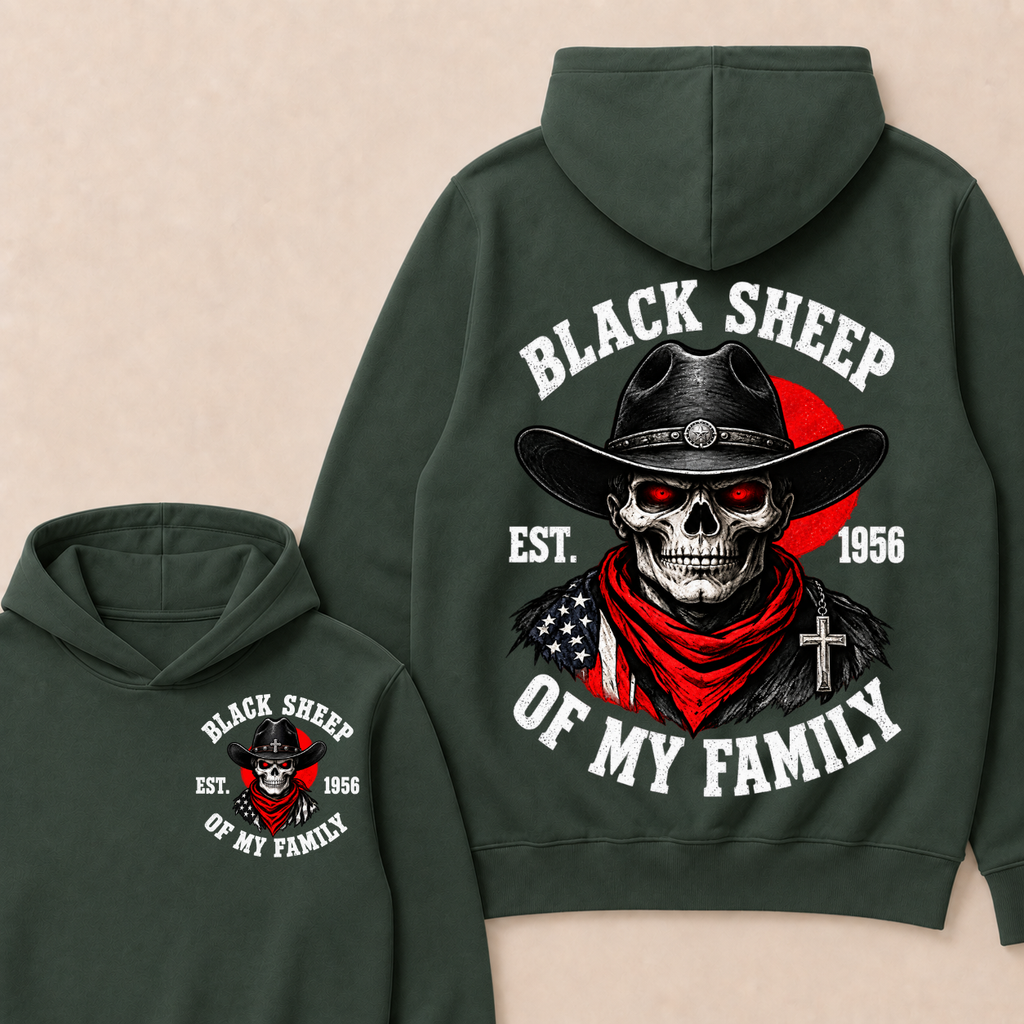 Custom Your Year Black Sheep Of My Family  Hoodie