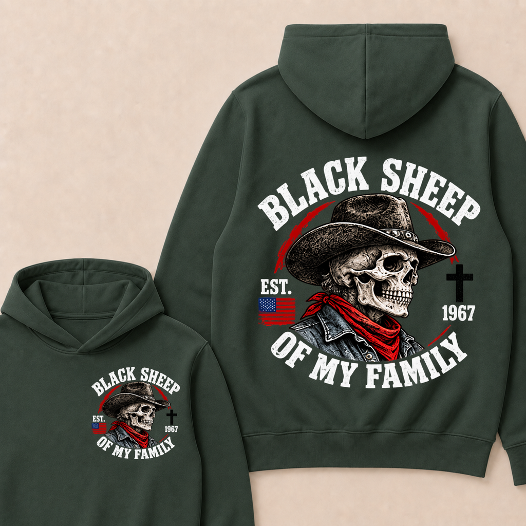 Custom Your Year Black Sheep Of My Family  Hoodie