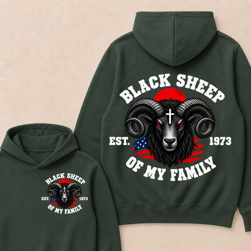 Custom Your Year Black Sheep Of My Family  Hoodie