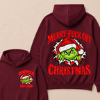 Merry-Fuck Off Christmas  Boomer Est. Year T-shirt Hoodie