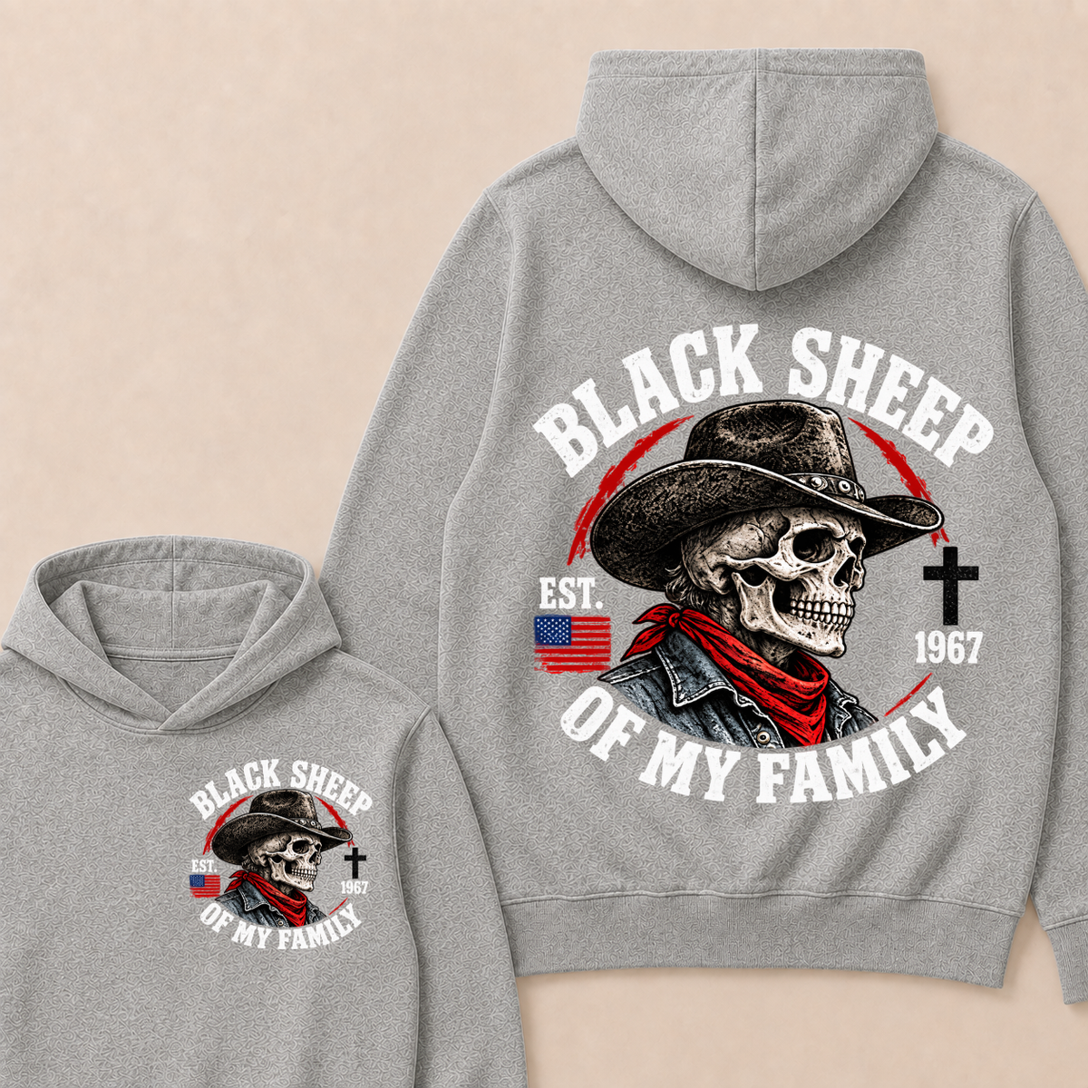 Custom Your Year Black Sheep Of My Family  Hoodie