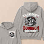 Boomer EST.Year Cigars Solve Most Of My Problems Bourbon Does The Rest  Hoodie