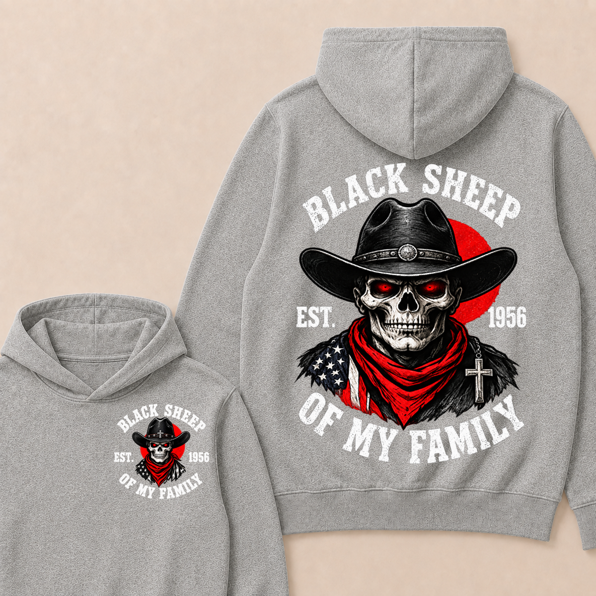 Custom Your Year Black Sheep Of My Family  Hoodie