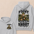 Custom Your Year Too Old To Fight Too Slow To Run But I Can Still Shoot Pretty Darn Good Est. Year Hoodie