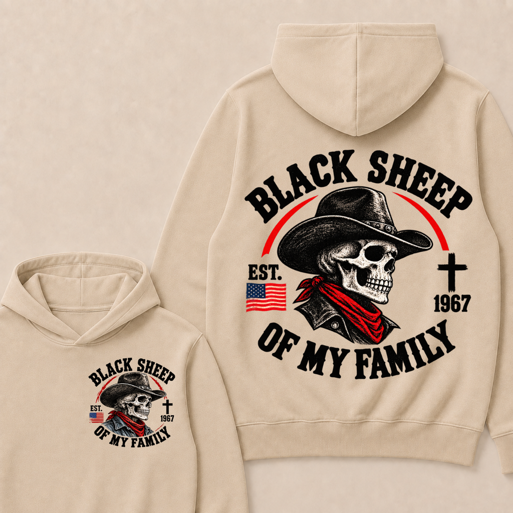 Custom Your Year Black Sheep Of My Family  Hoodie