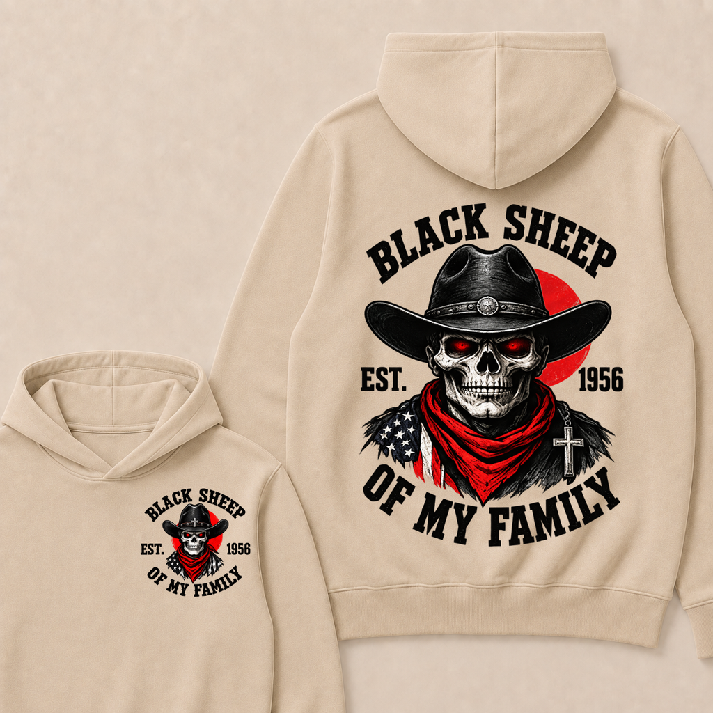 Custom Your Year Black Sheep Of My Family  Hoodie