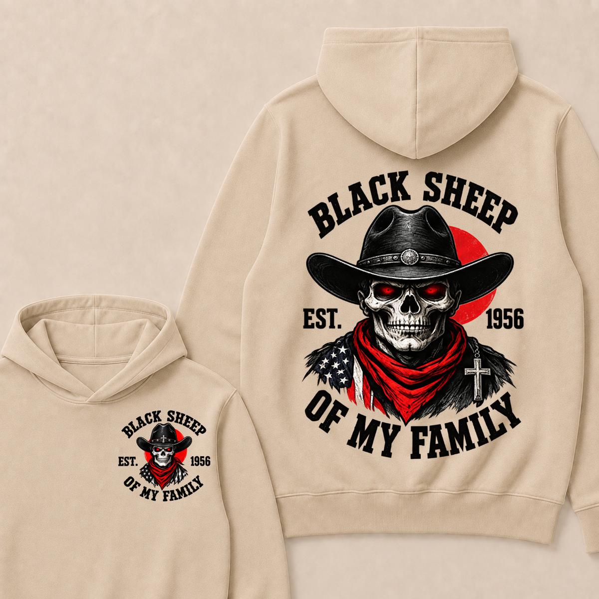 Custom Your Year Black Sheep Of My Family  Hoodie