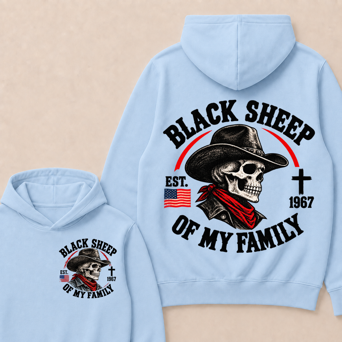 Custom Your Year Black Sheep Of My Family  Hoodie
