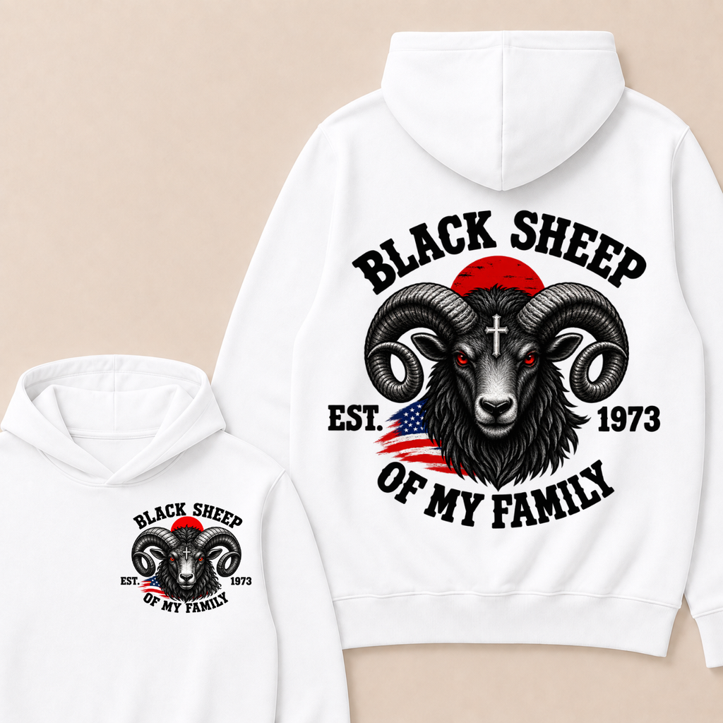Custom Your Year Black Sheep Of My Family  Hoodie