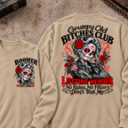 Grumpy Old Bitches Club Lifetime Member No Rules No Filters Don't Test Me Custom Your Year Sweatshirt