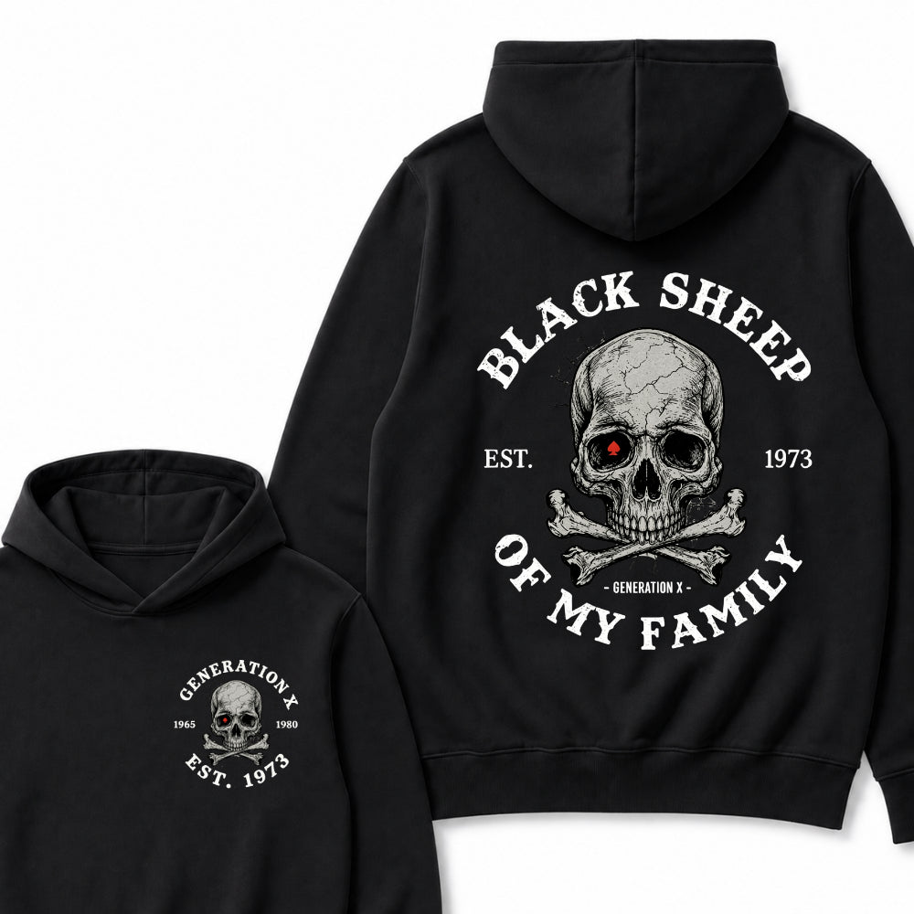 Custom Your Year Black Sheep Of My Family Generation X EST.Year Hoodie
