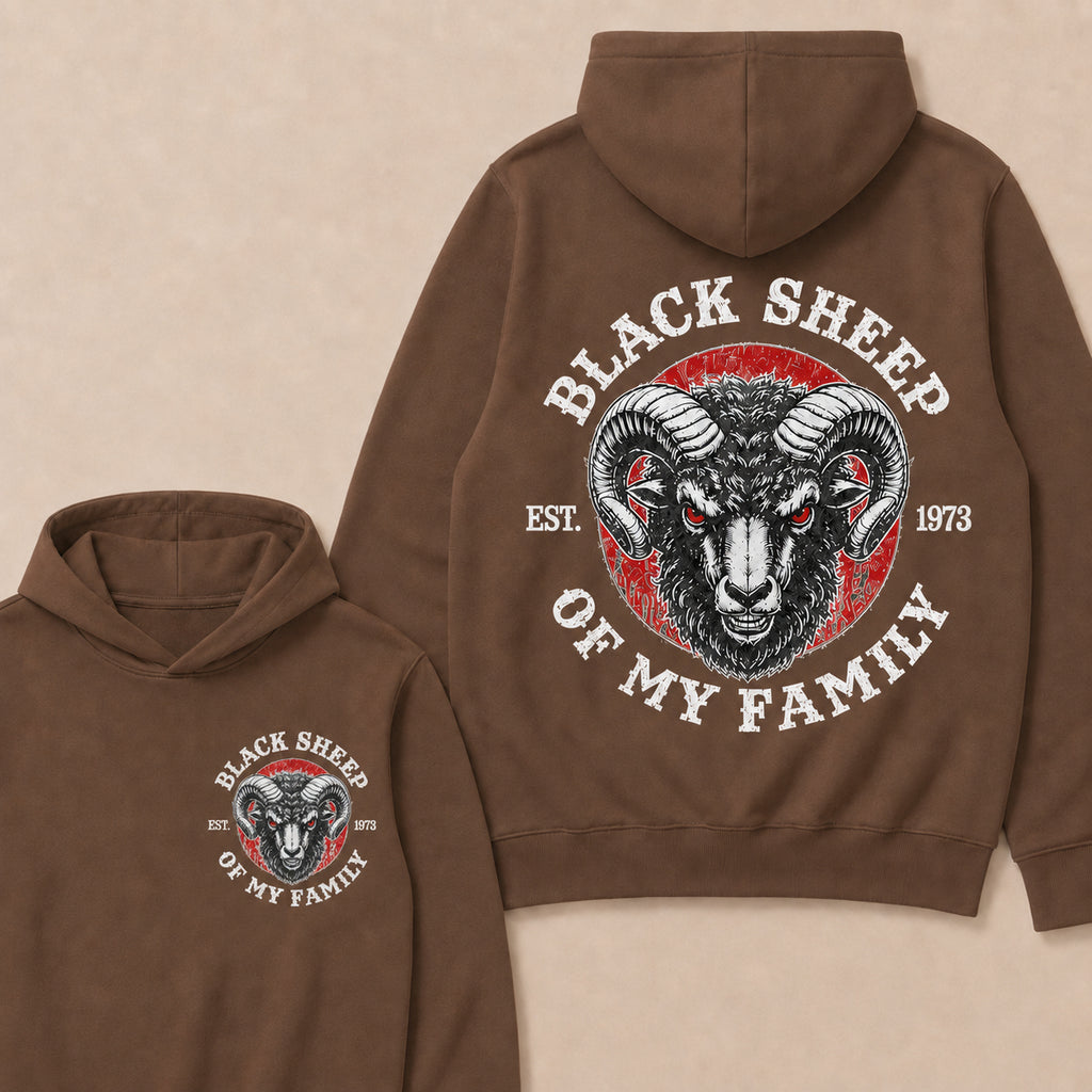 BLACK SHEEP OF MY FAMILY Custom Est.Year Hoodie