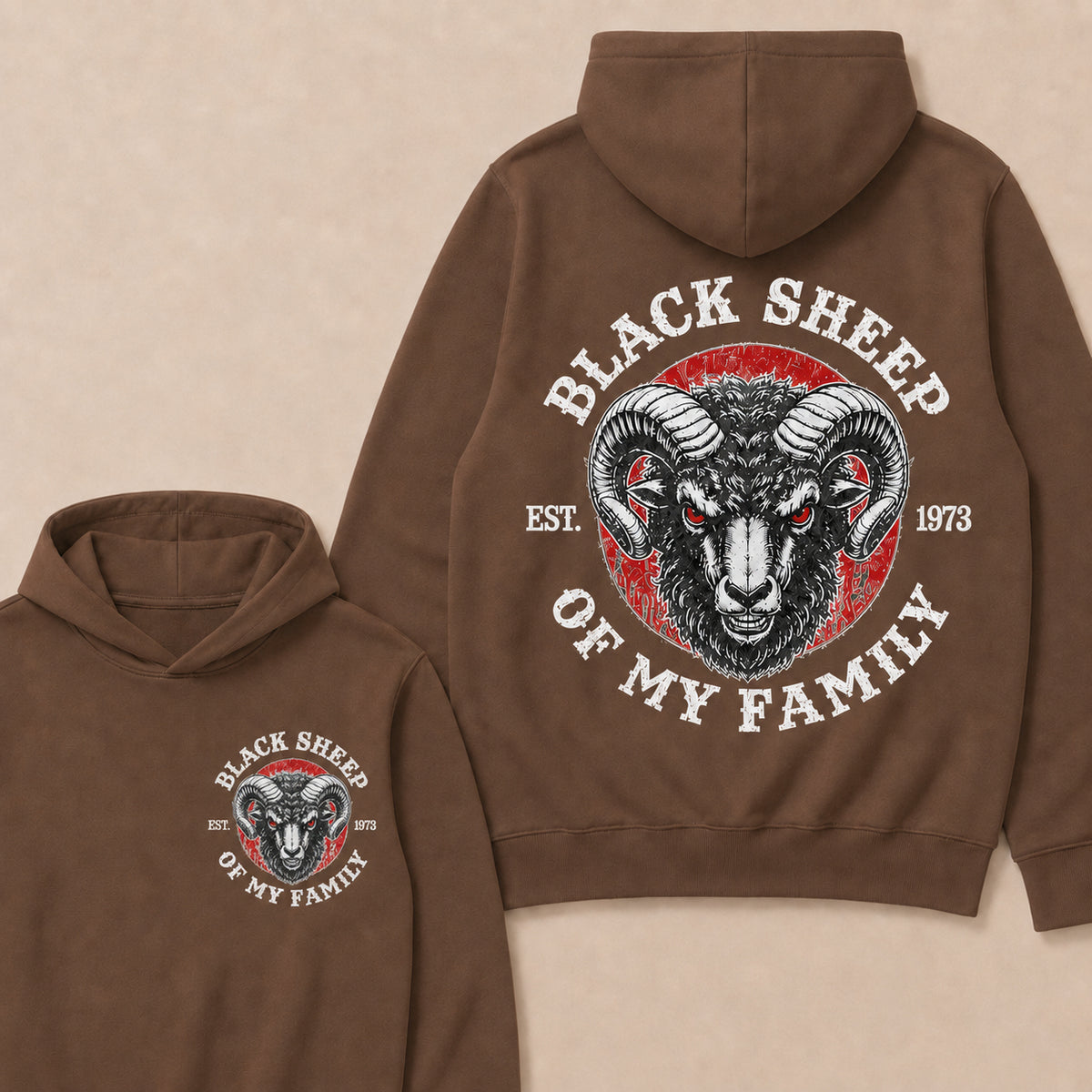BLACK SHEEP OF MY FAMILY Custom Est.Year Hoodie