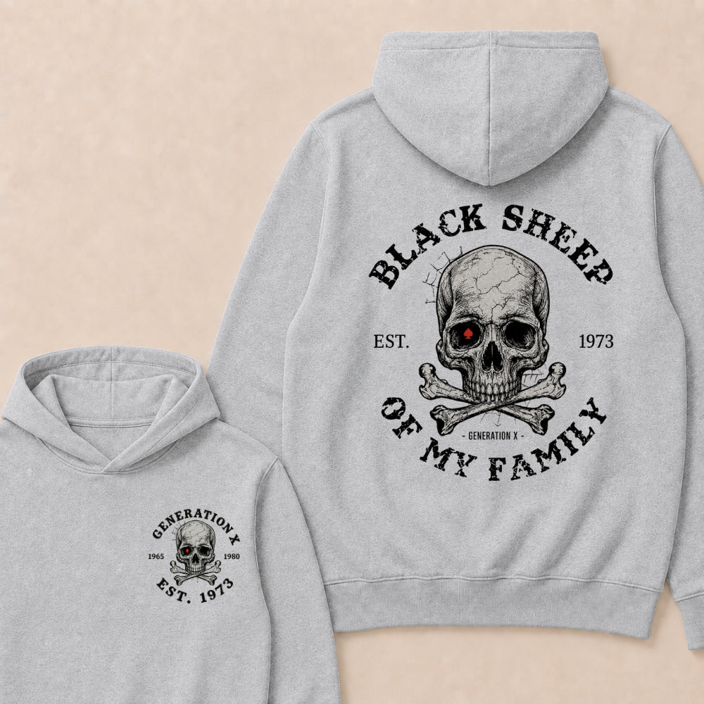 Custom Your Year Black Sheep Of My Family Generation X EST.Year Hoodie