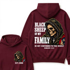 Black Sheep Of My Family Be Not Conformed To This World Romans 12:2 Est. Year Hoodie