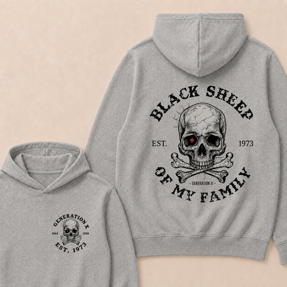 Custom Your Year Black Sheep Of My Family Generation X EST.Year Hoodie