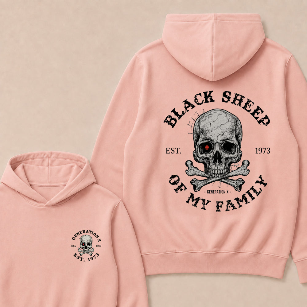 Custom Your Year Black Sheep Of My Family Generation X EST.Year Hoodie
