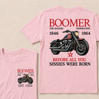Boomer The Badass Generation Motorcycle rider Custom EST.Year T-shirts