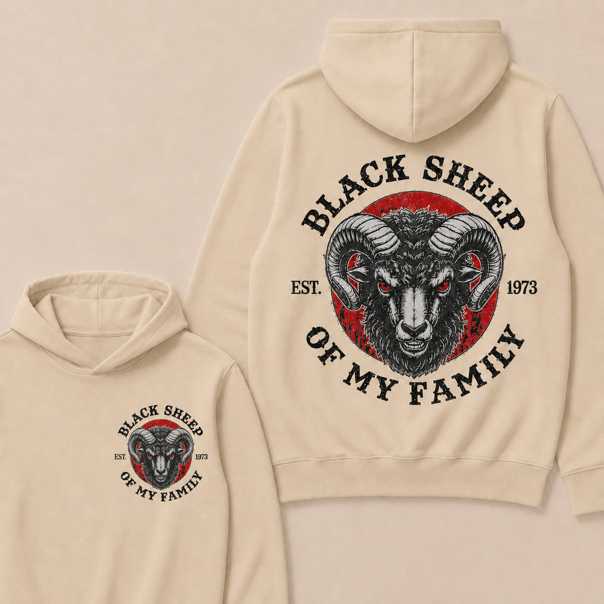 BLACK SHEEP OF MY FAMILY Custom Est.Year Hoodie