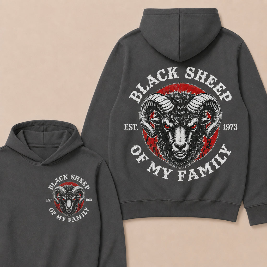 BLACK SHEEP OF MY FAMILY Custom Est.Year Hoodie